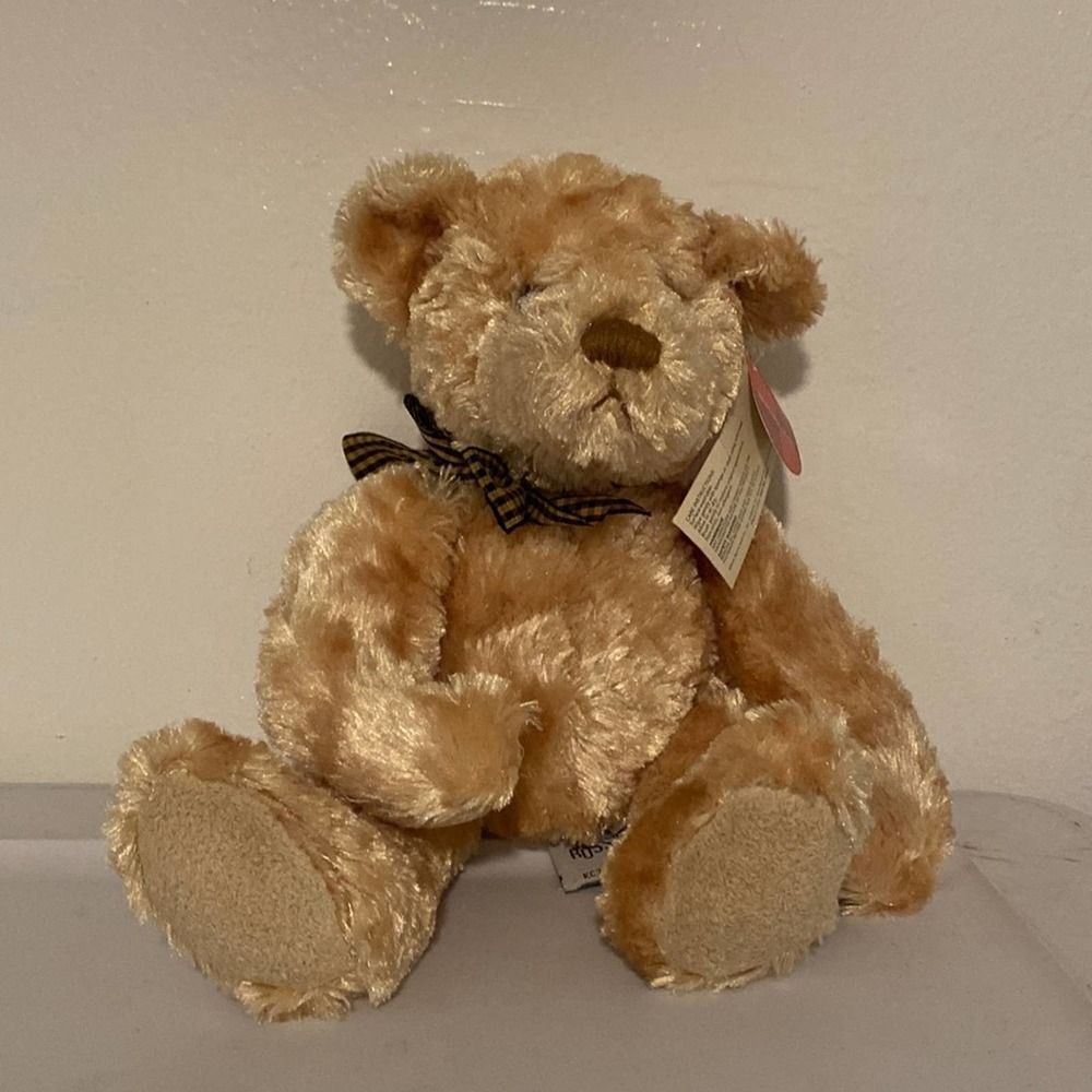 NWT Russ Berrie Vintage “Plush ‘Bears from the Past’ "Butterscotch" Collectible